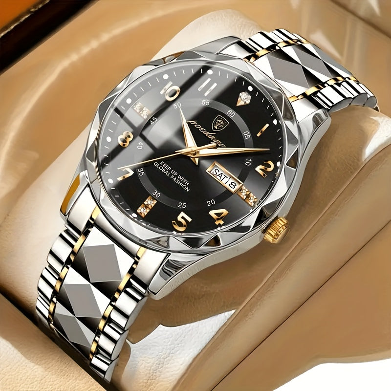 NovaPulse Sportwatch for Men 50m Waterproof Chronograph