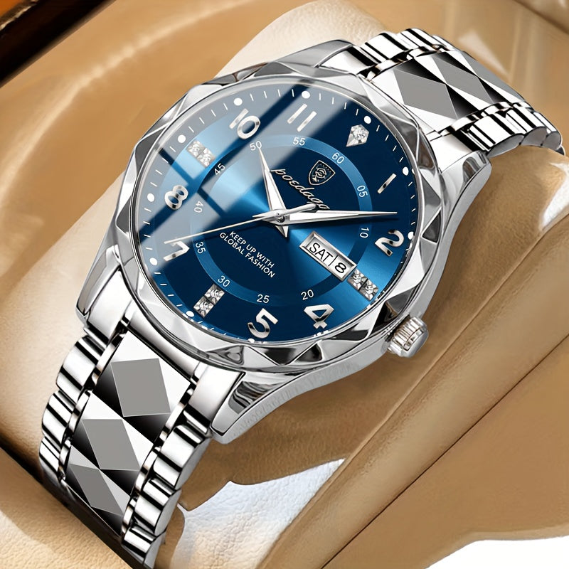 NovaPulse Sportwatch for Men 50m Waterproof Chronograph