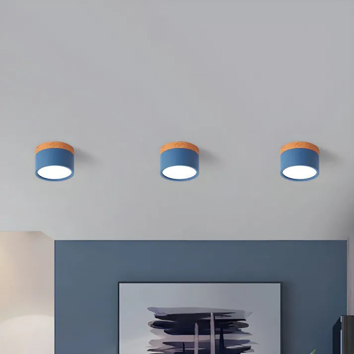 Fjord | Nordycka cylindryczna lampa sufitowa LED