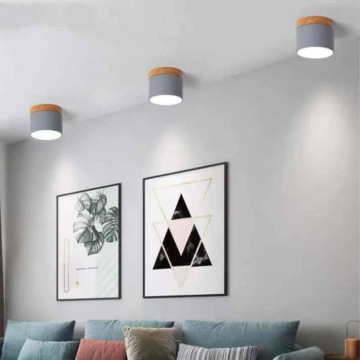 Fjord | Nordycka cylindryczna lampa sufitowa LED