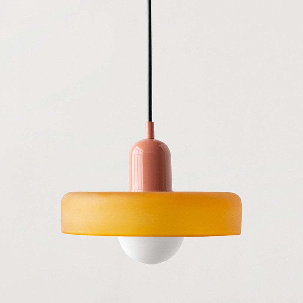 Lysena Bauhaus-Style Colored Glass Pendant Light