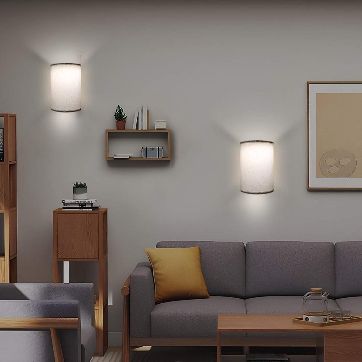 Aurene Linen Wall Light