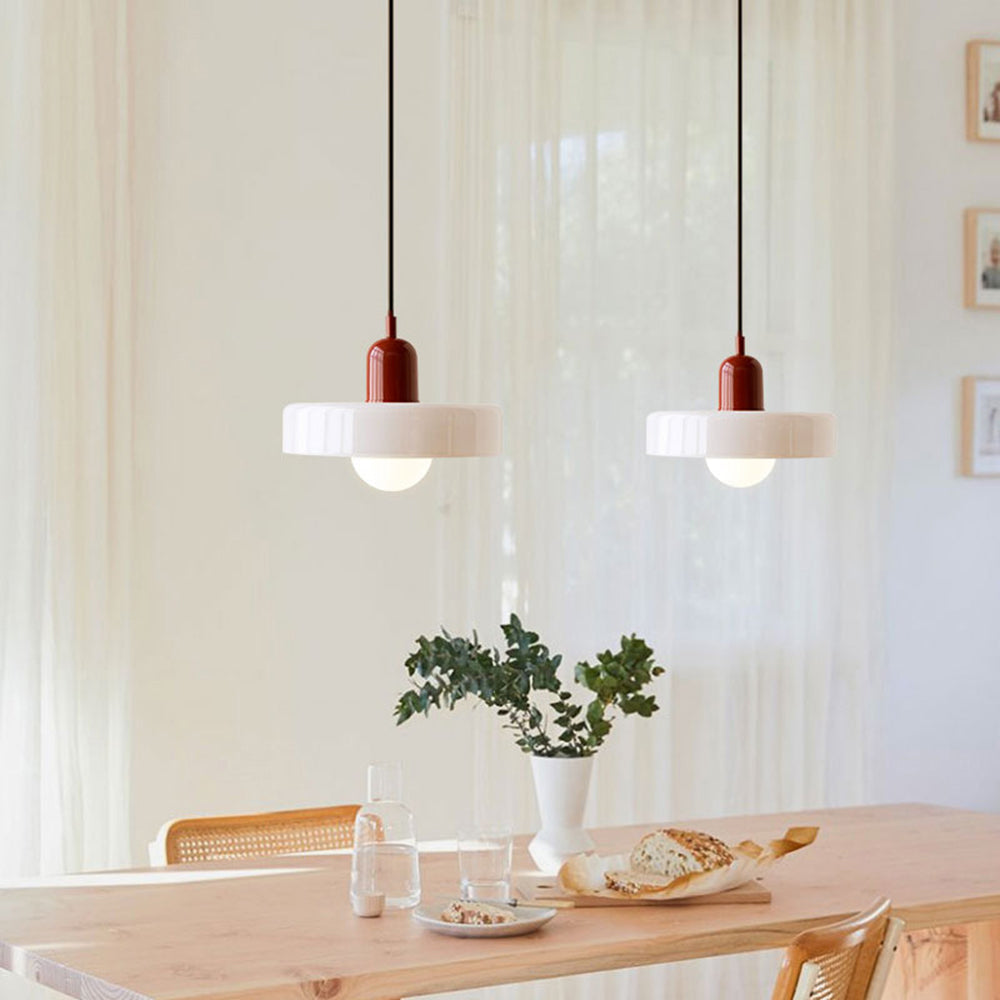Lysena Bauhaus-Style Colored Glass Pendant Light