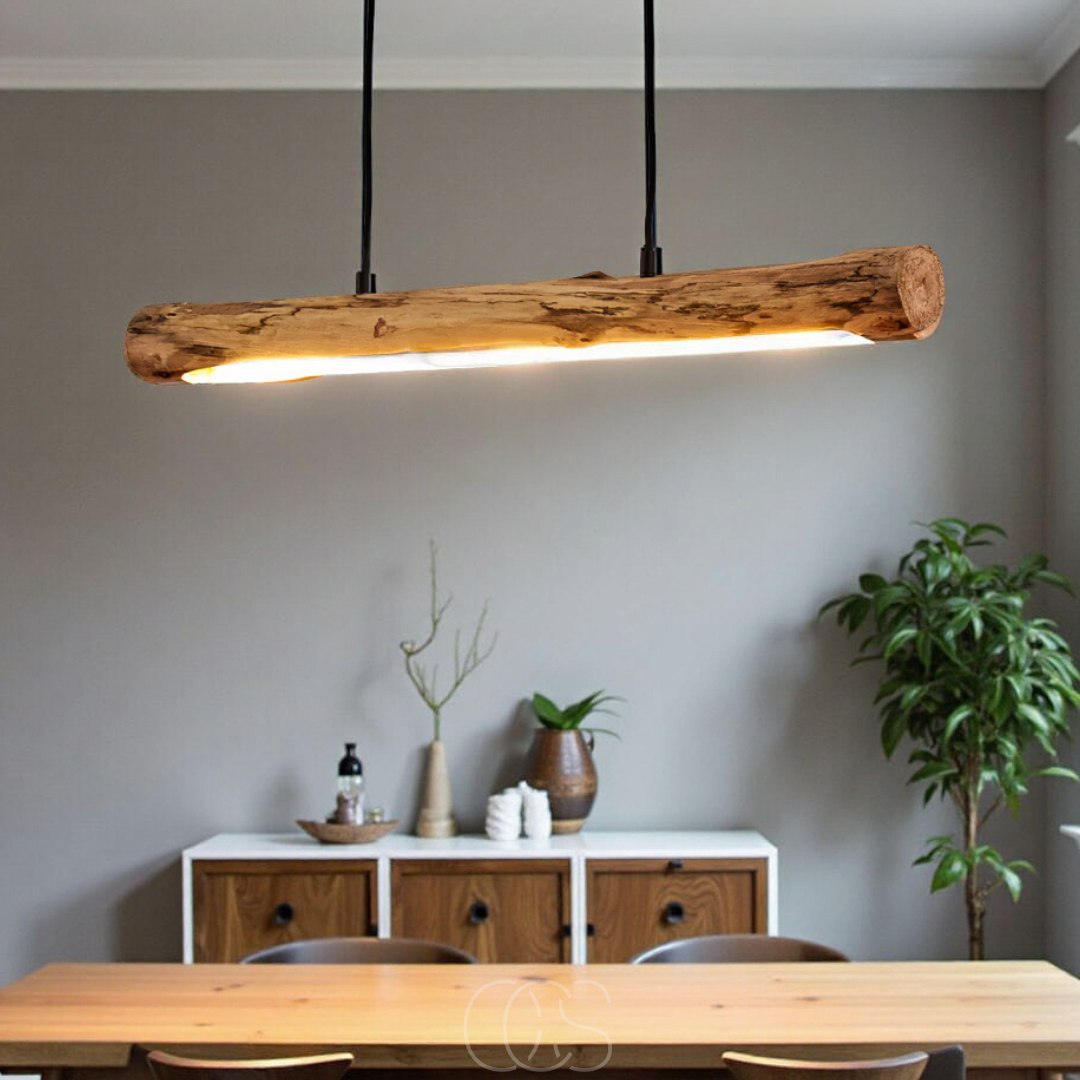 Norroe - Dimmable wooden pendant lamp