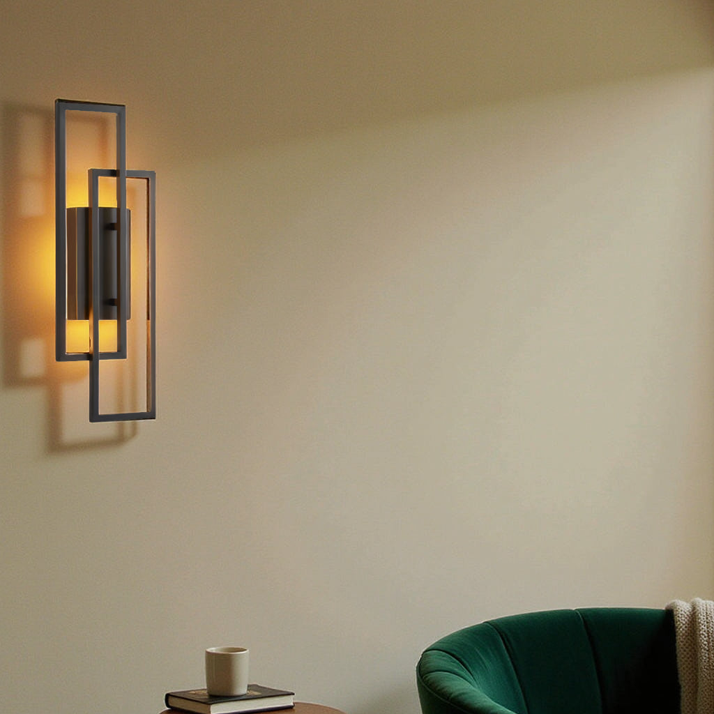 Norroe - Rectangular Geometric LED Wall Lamp