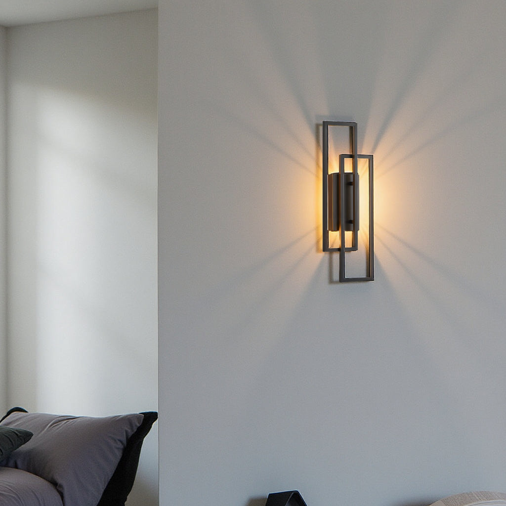 Norroe - Rectangular Geometric LED Wall Lamp
