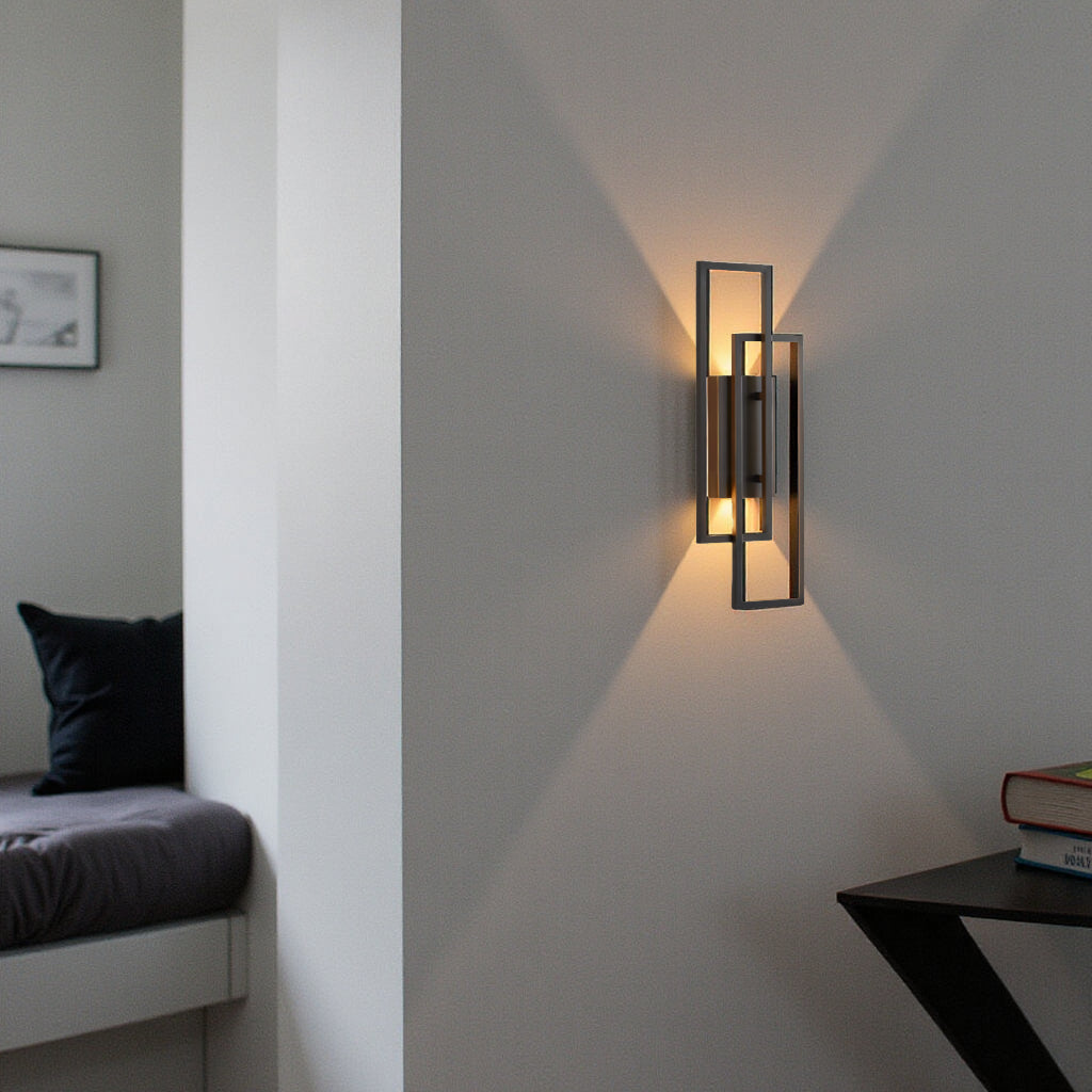 Norroe - Rectangular Geometric LED Wall Lamp