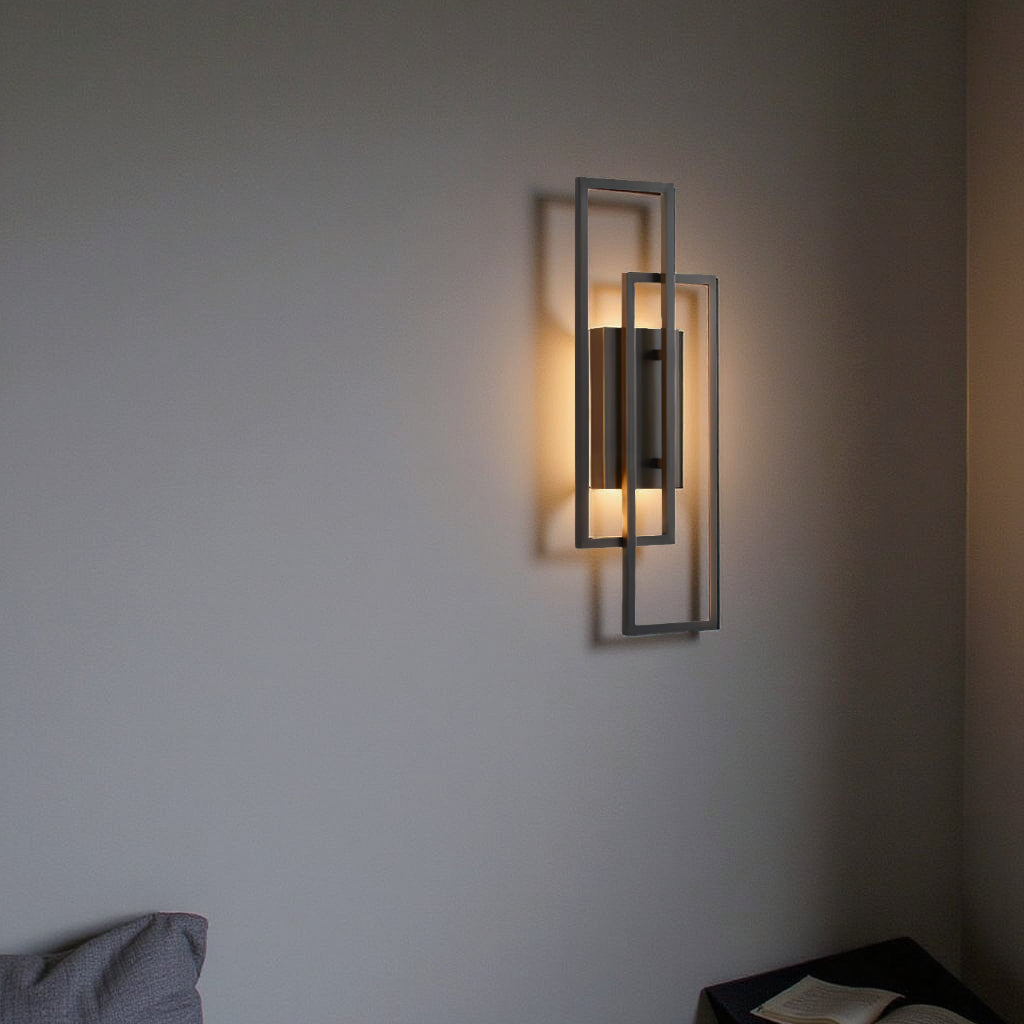 Norroe - Rectangular Geometric LED Wall Lamp