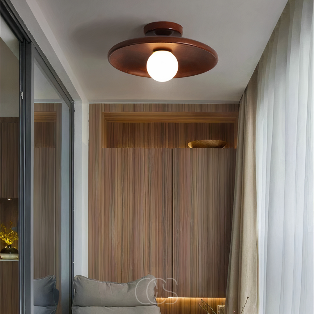 Norroe - Walnut Ceiling Lamp - Luxury Ceiling Lamp Wood