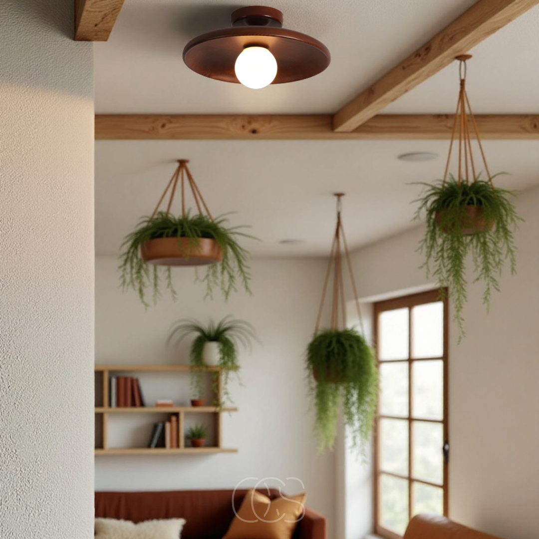 Norroe - Walnut Ceiling Lamp - Luxury Ceiling Lamp Wood