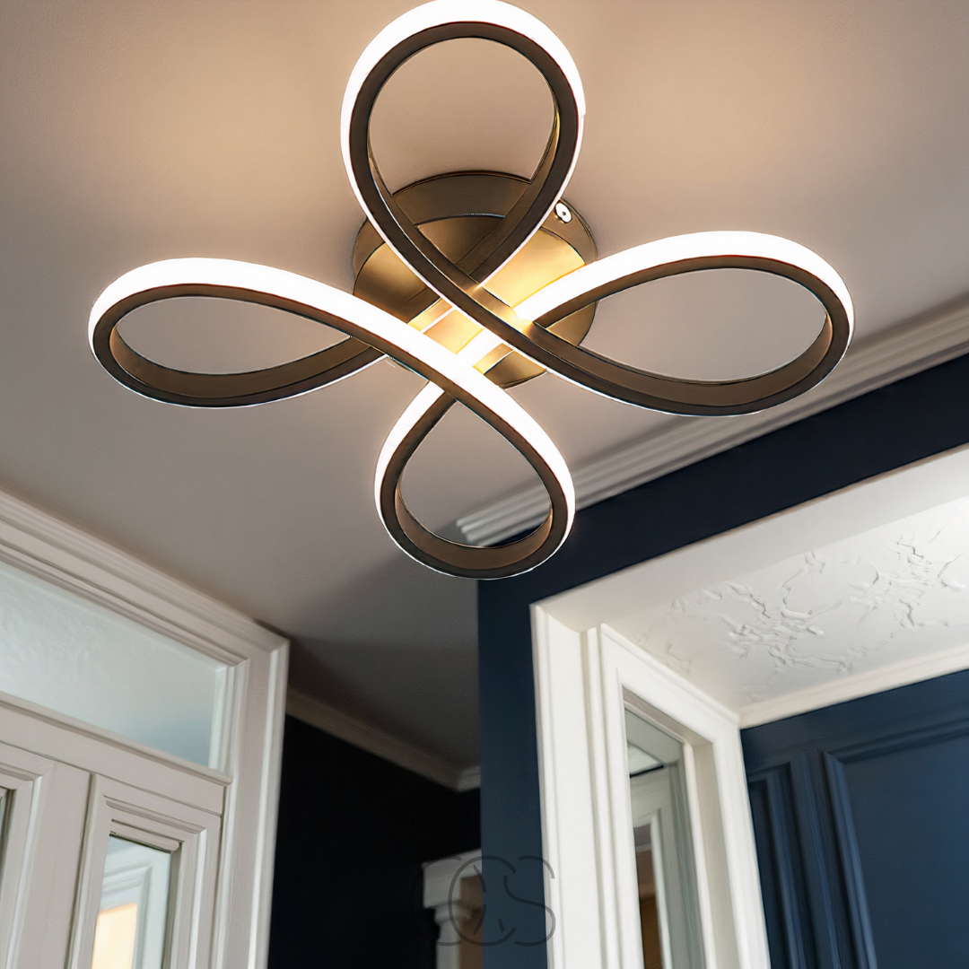 Norroe – Ceiling lamp LED Klaver – Modern design with atmospheric dimming function