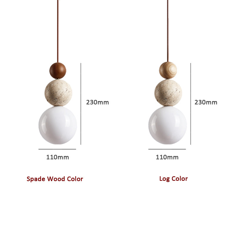 Modern Minimalist Travertine Pendant Lamp