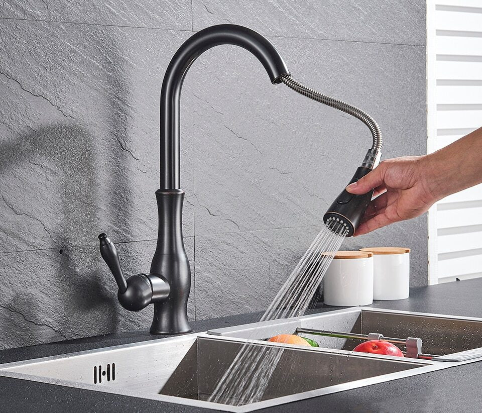 Robinet de bucătărie extensibil NovaFlow cu cap retractabil