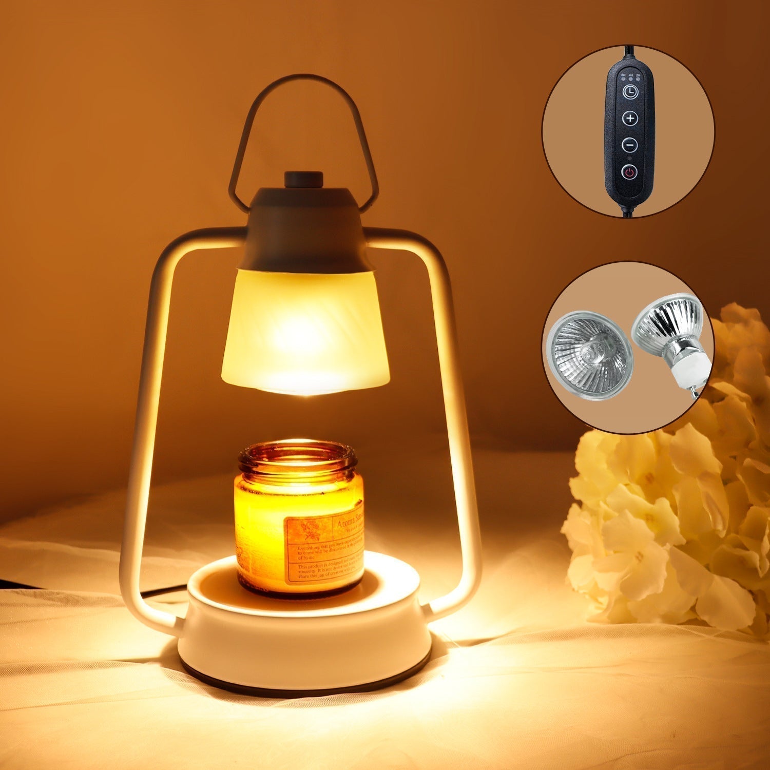 Marlo Vintage Candle Warmer Table Lamp