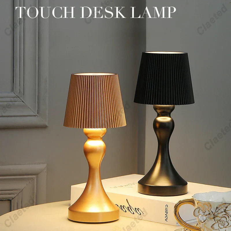 Alera Rechargeable White Bedside Lamp With Touch Controls