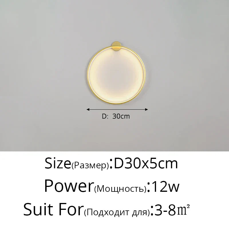 LunaGlow LED vegglampe med justerbar lysstyrke