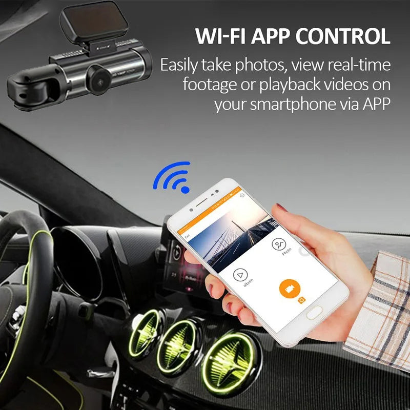 ZenDrive DuoCam 1080P WiFi Kamera Samochodowa Przednia i Wewnętrzna