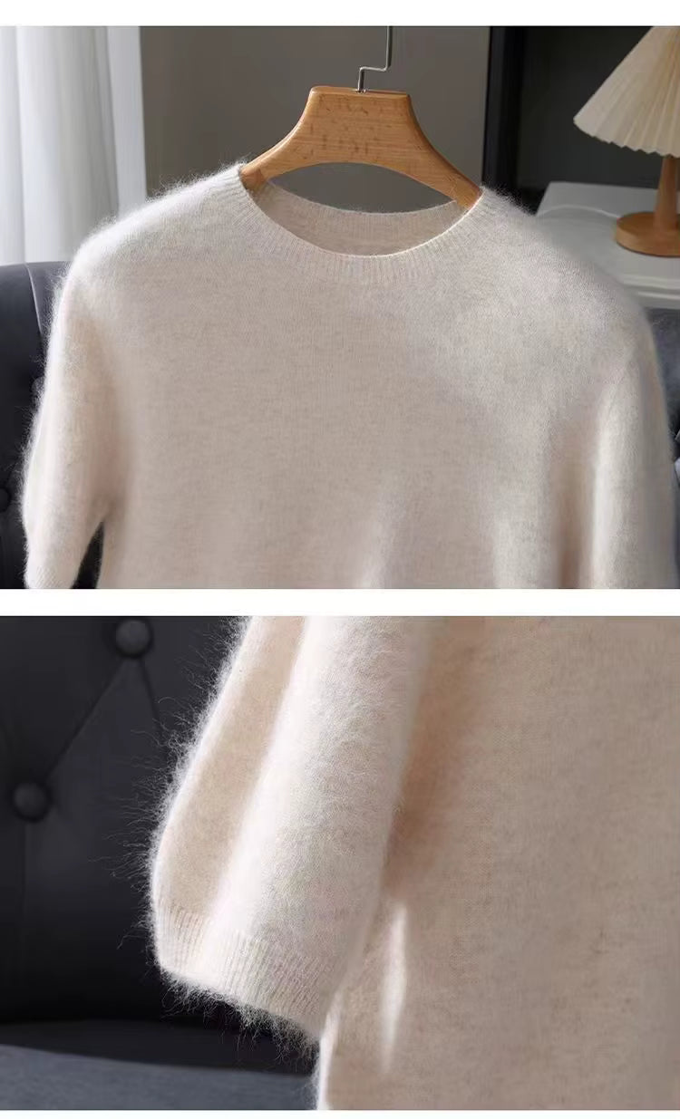 Lennon Men’s Knit T-Shirt – Soft Lightweight Short-Sleeve Pullover, 100% Cashmere