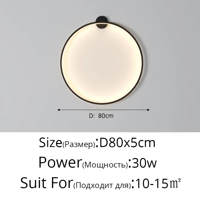 LunaGlow LED vegglampe med justerbar lysstyrke
