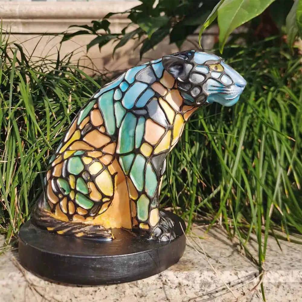 LumiFauna Stained Glass Animal Lamps — 7 Styles: Bear, Panda, Elk, Pig, Giraffe, Rabbit, Raccoon