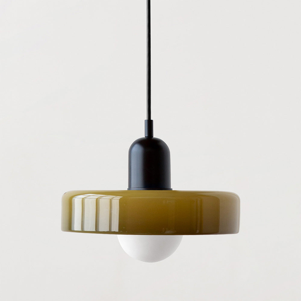 Lysena Bauhaus-Style Colored Glass Pendant Light
