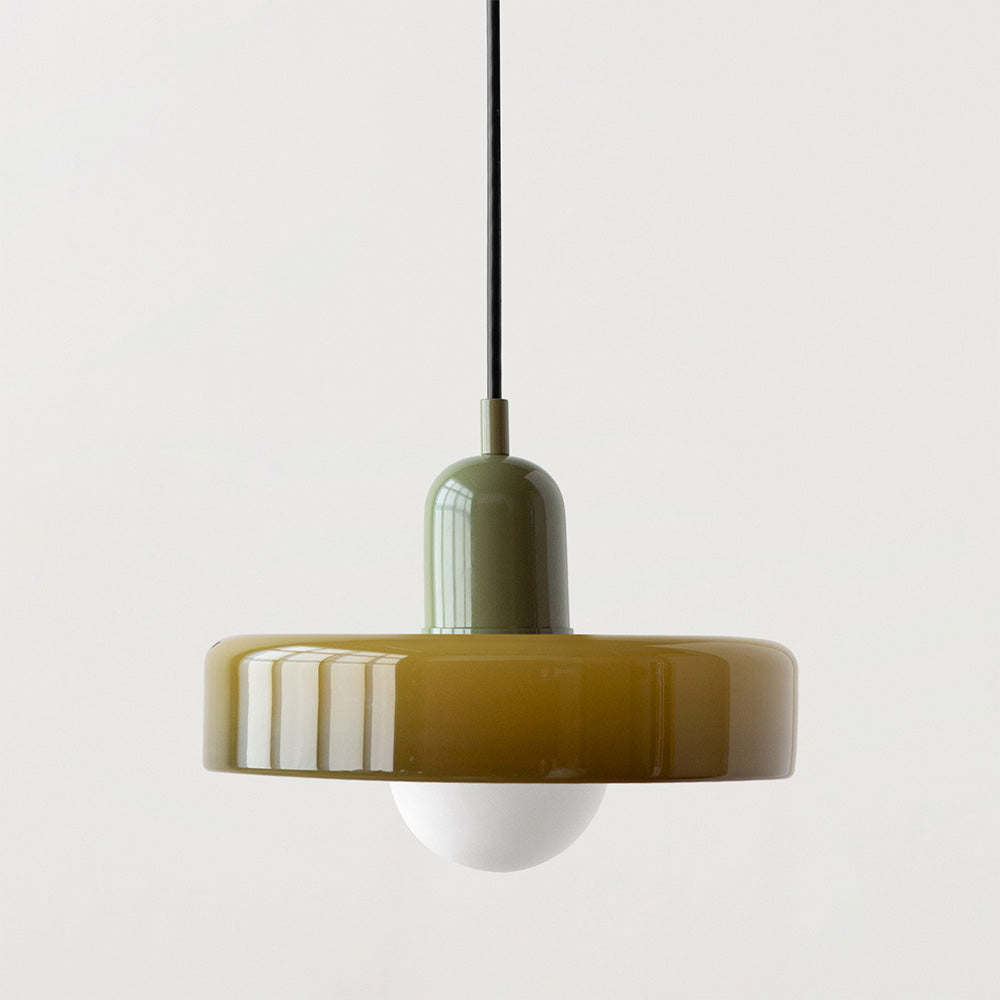 Lysena Bauhaus-Style Colored Glass Pendant Light