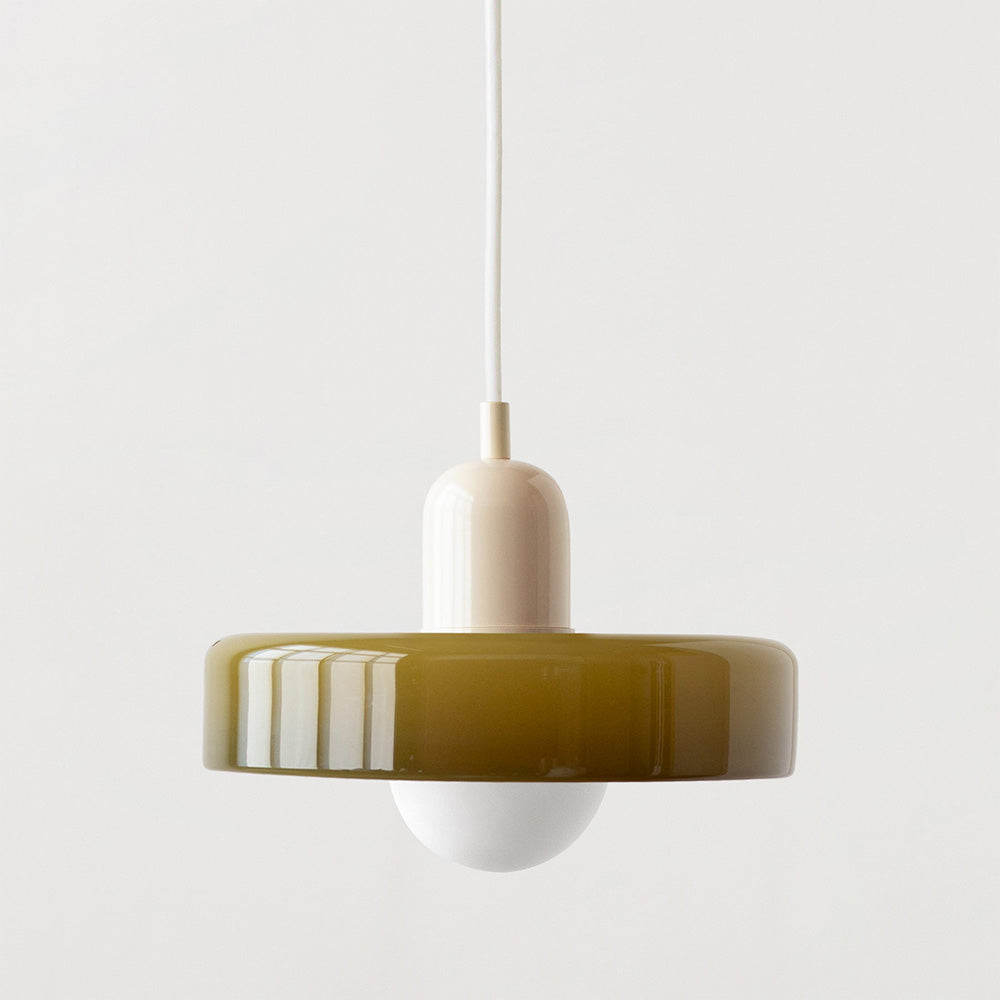Lysena Bauhaus-Style Colored Glass Pendant Light
