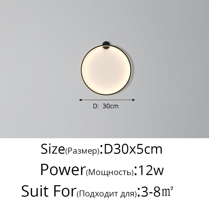 LunaGlow LED vegglampe med justerbar lysstyrke