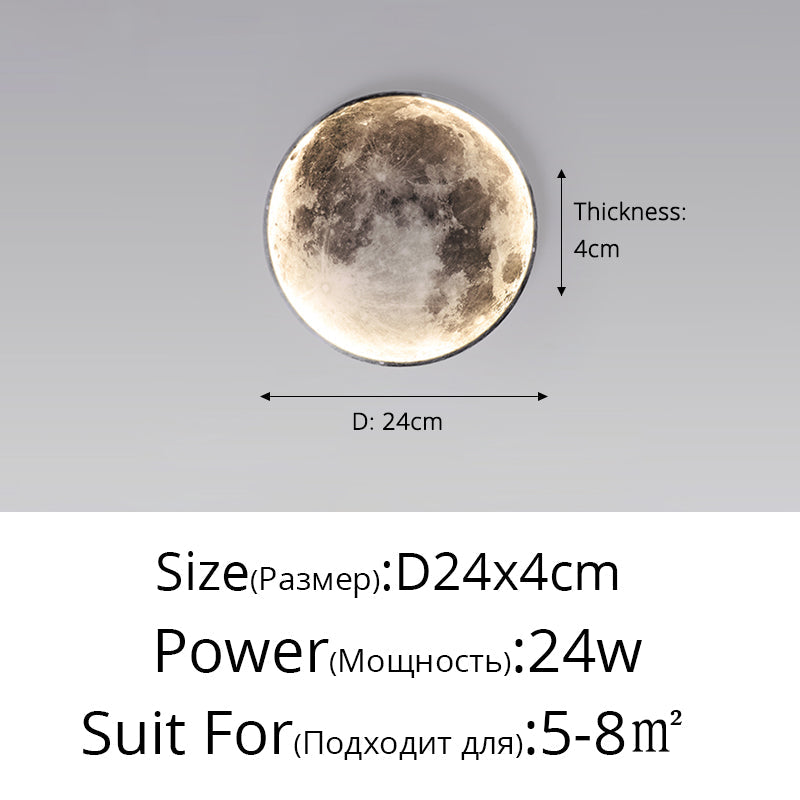 LunaGlow LED vegglampe med justerbar lysstyrke