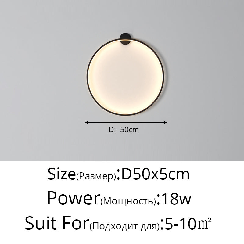 LunaGlow LED vegglampe med justerbar lysstyrke