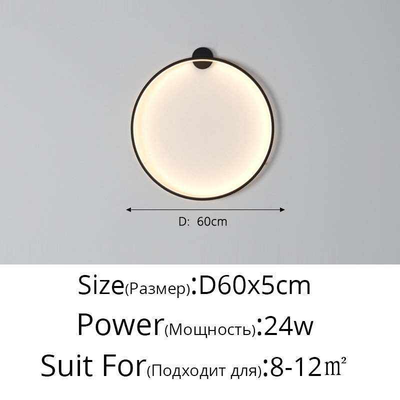 LunaGlow LED vegglampe med justerbar lysstyrke