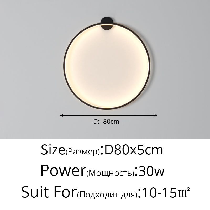 LunaGlow LED vegglampe med justerbar lysstyrke