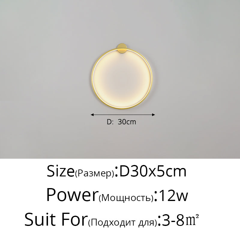 LunaGlow LED vegglampe med justerbar lysstyrke