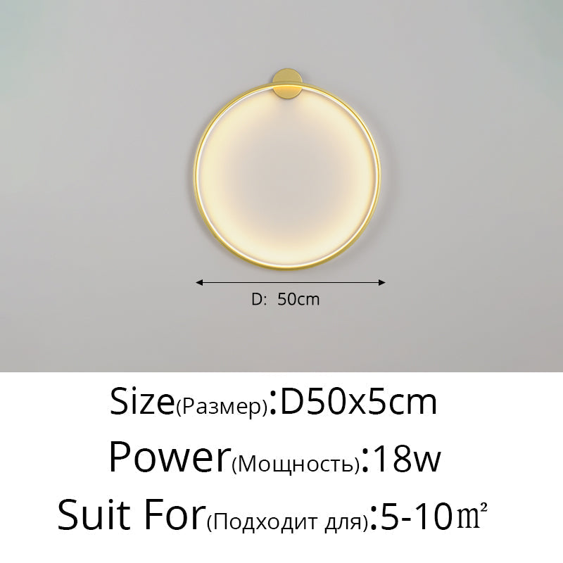 LunaGlow LED vegglampe med justerbar lysstyrke