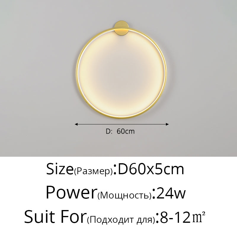 LunaGlow LED vegglampe med justerbar lysstyrke