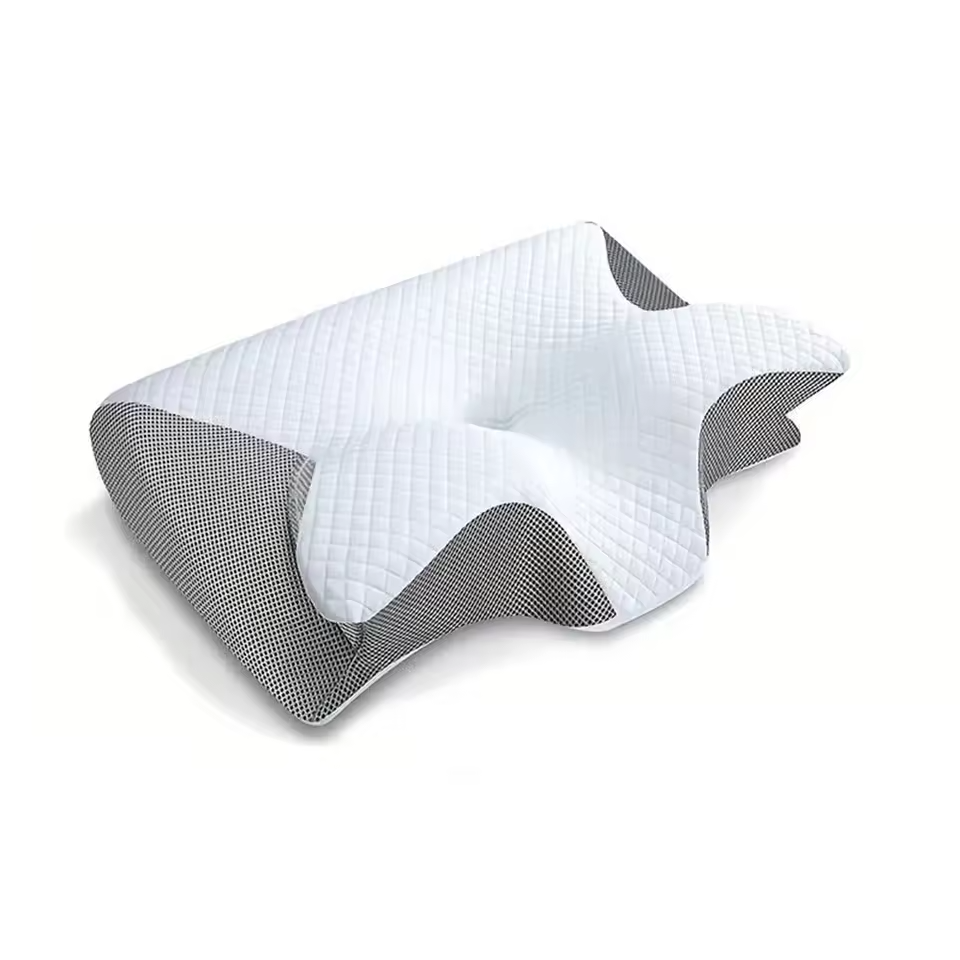 NovaRest 2-In-1 Memory Foam Orthopedic Cervical Pillow