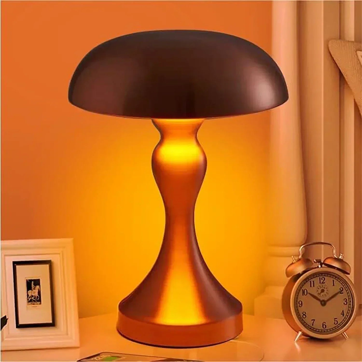 FungiGlow Sopp Berøringssensor Trådløs Bordlampe Nattlys
