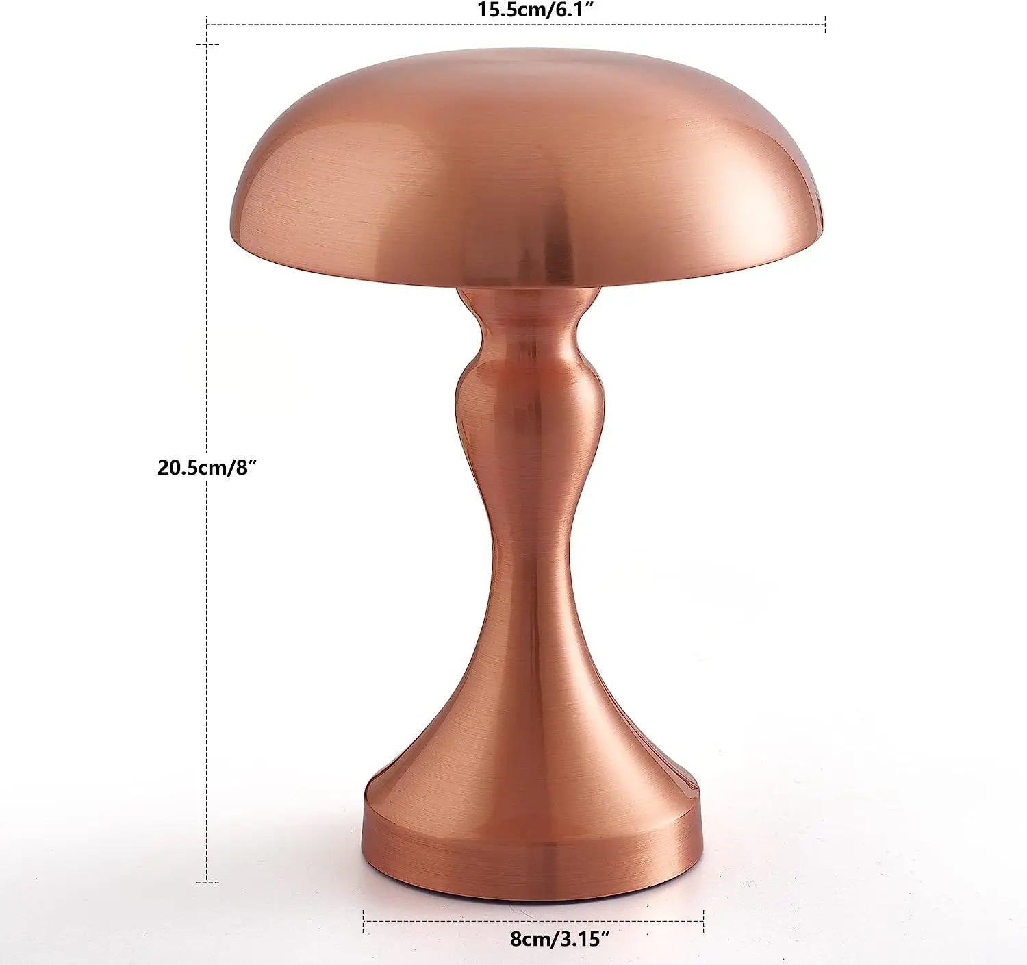 FungiGlow Sopp Berøringssensor Trådløs Bordlampe Nattlys