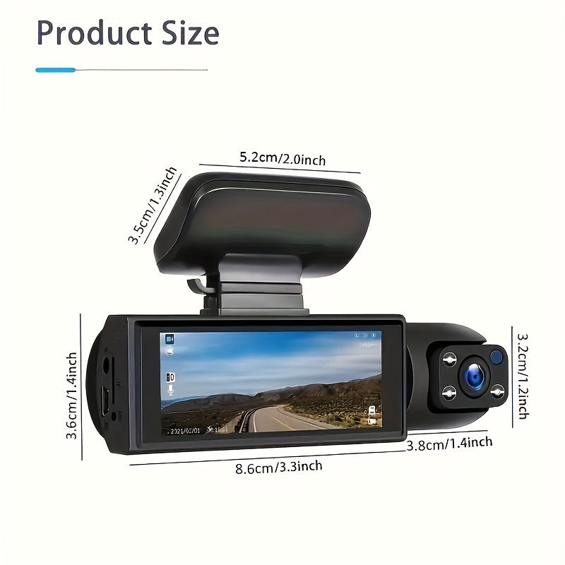 ZenDrive DuoCam 1080P WiFi Kamera Samochodowa Przednia i Wewnętrzna