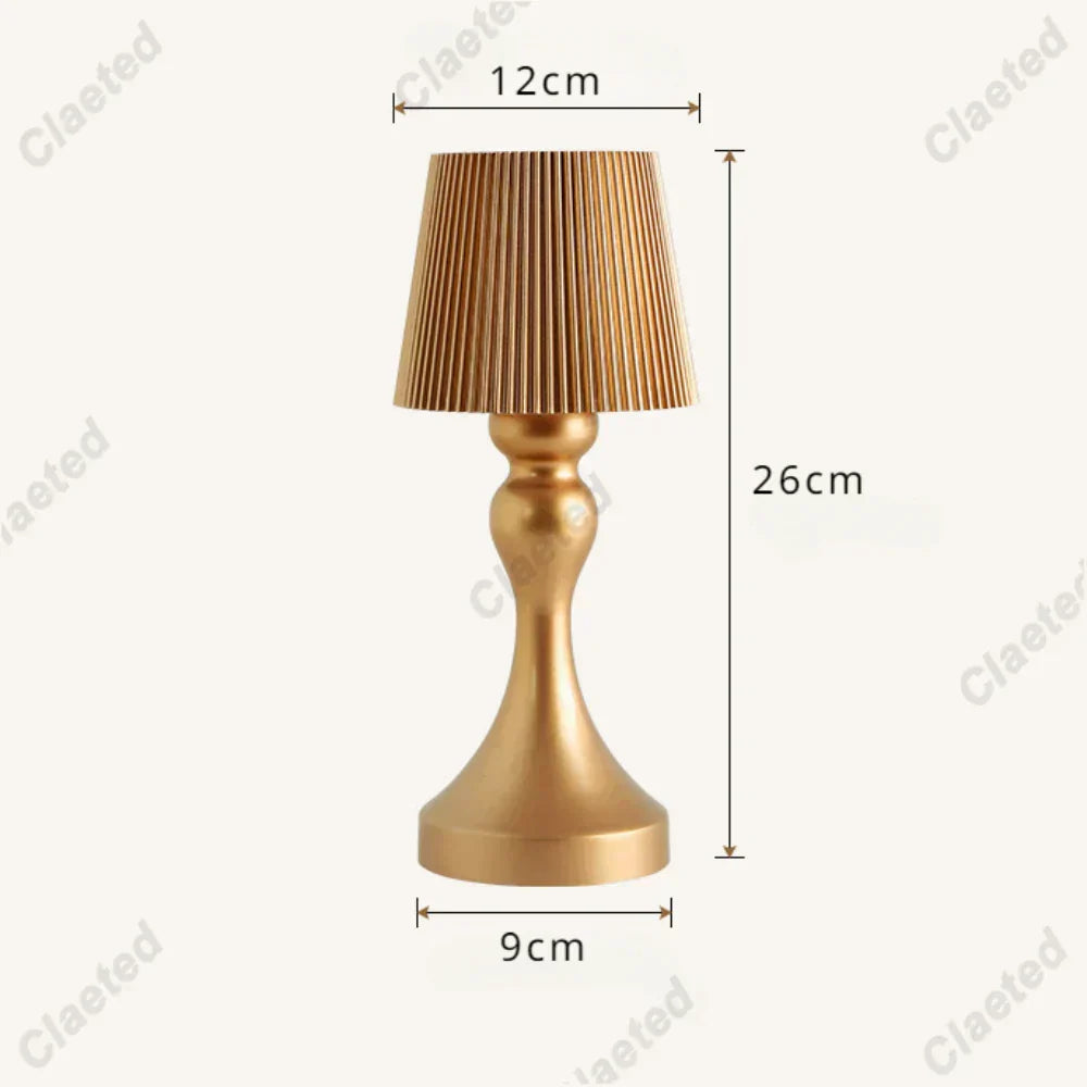 Alera Rechargeable White Bedside Lamp With Touch Controls