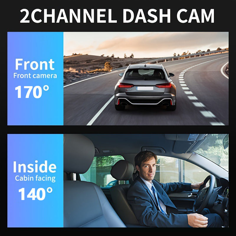 ZenDrive DuoCam 1080P WiFi Kamera Samochodowa Przednia i Wewnętrzna