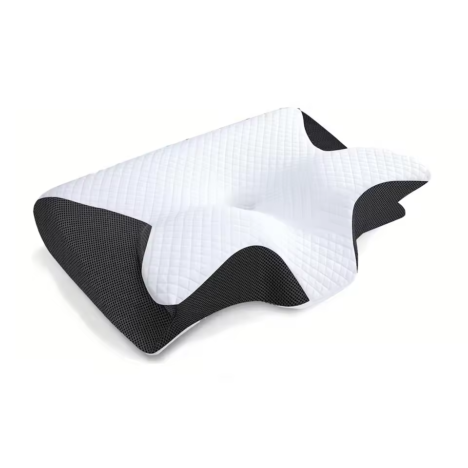NovaRest 2-In-1 Memory Foam Orthopedic Cervical Pillow