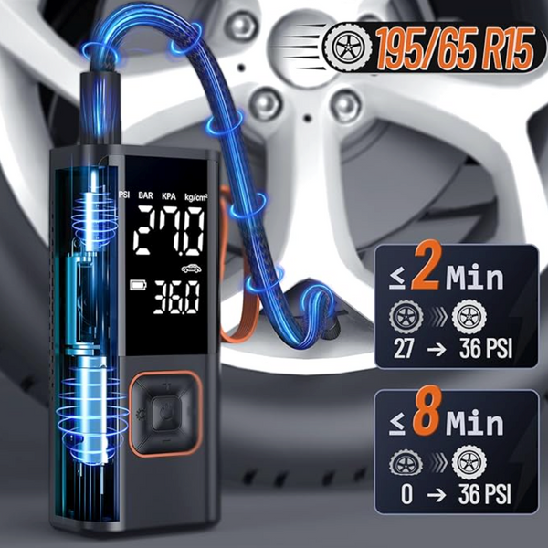 Bomba de Ar Mini Sem Fios VoltLite para Carro, Bicicleta, Bola