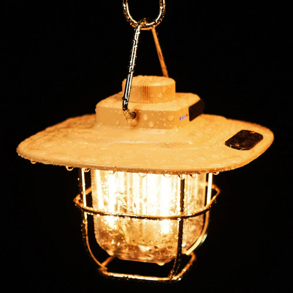 Vintage Style Rechargeable LED Camping Lantern