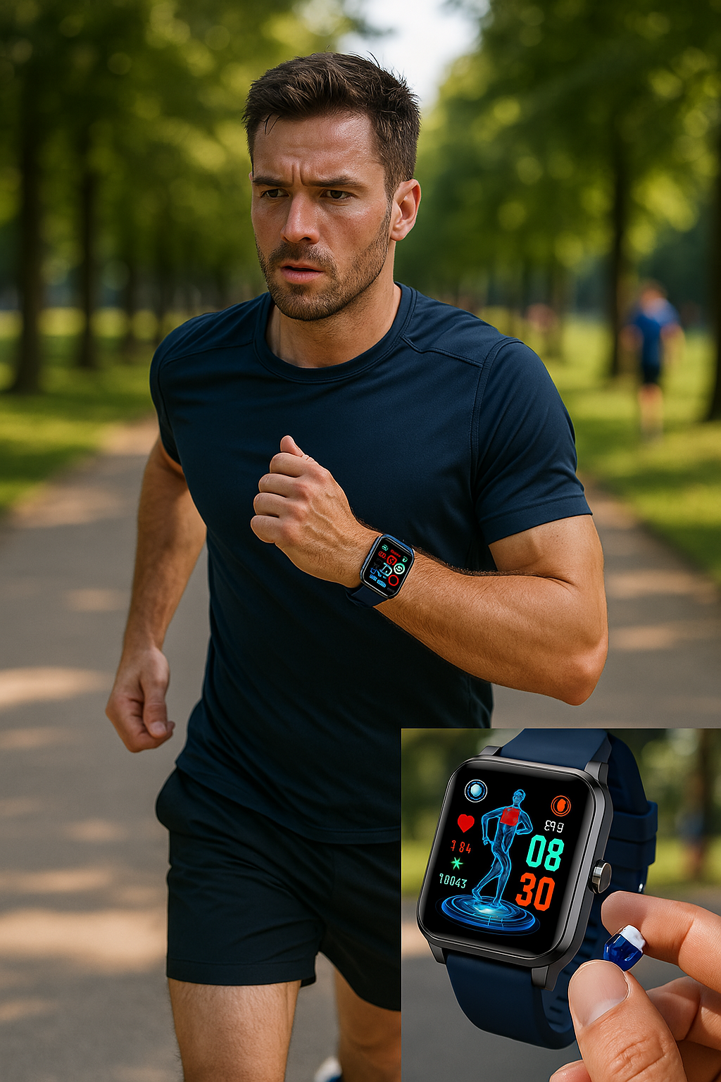 NovaPulse Health Pro Smartwatch EKG BP HR iOS Android