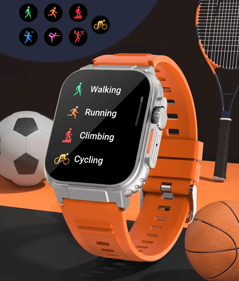 AquaPulse Waterproof Bluetooth Fitness Bracelet Watch