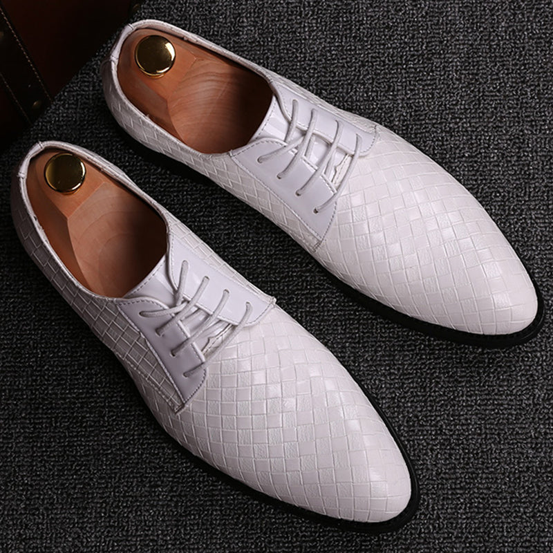 Asteron Leather Men's Lace-Up Shoes For Formal Wear