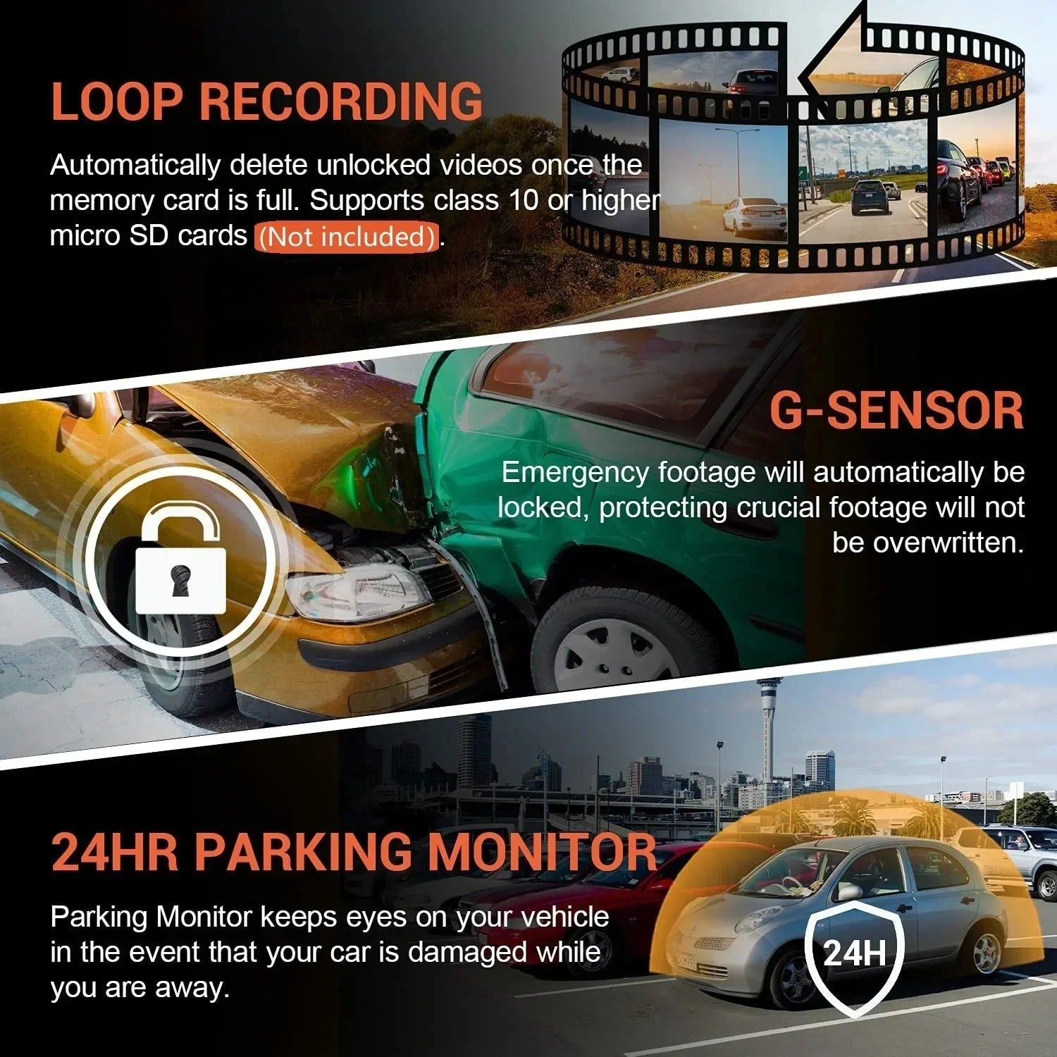 ZenDrive DuoCam 1080P WiFi Kamera Samochodowa Przednia i Wewnętrzna