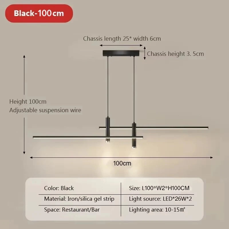 Varello Nordic Slim LED Pendant Light For Dining Rooms