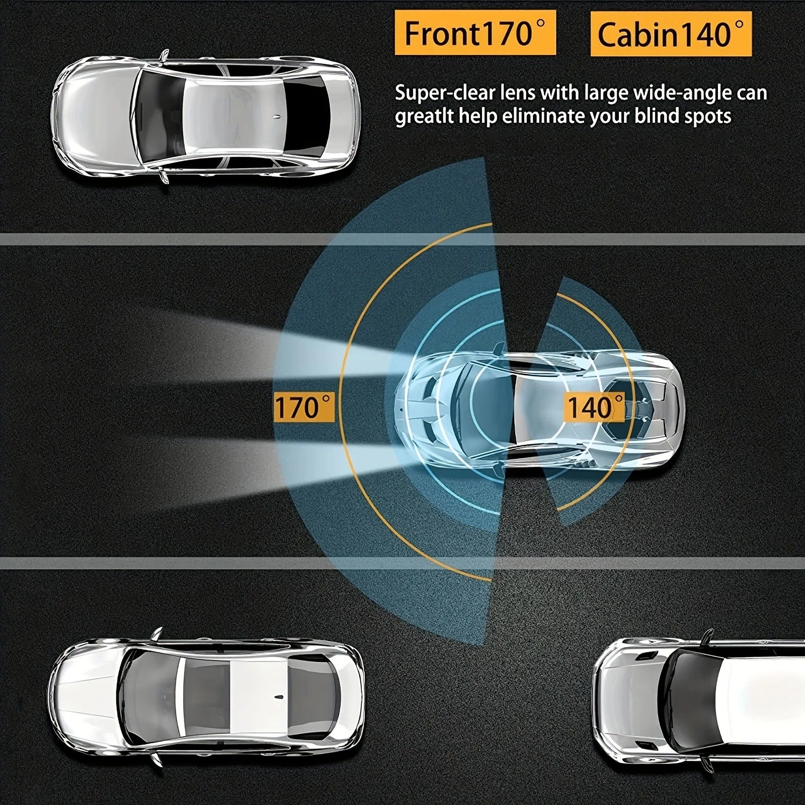 ZenDrive DuoCam 1080P WiFi Kamera Samochodowa Przednia i Wewnętrzna